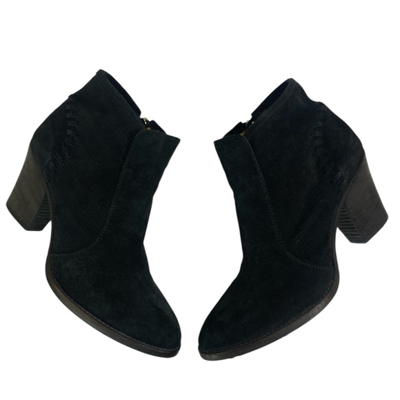 Aquatalia | Fern Black Suede Ankle Boots- size 8 - Picture 7 of 11